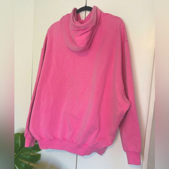 Skims RARE bubblegum pink BOYFRIEND FLEECE HOODIE- size M - Picture 2 of 7